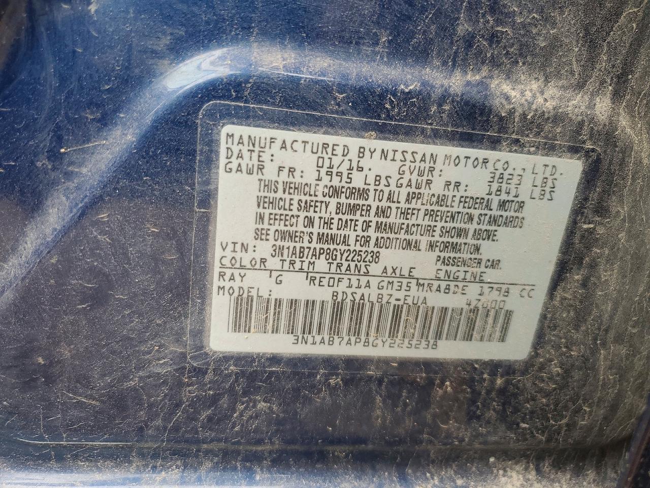 2016 Nissan Sentra S - zdjęcie 12