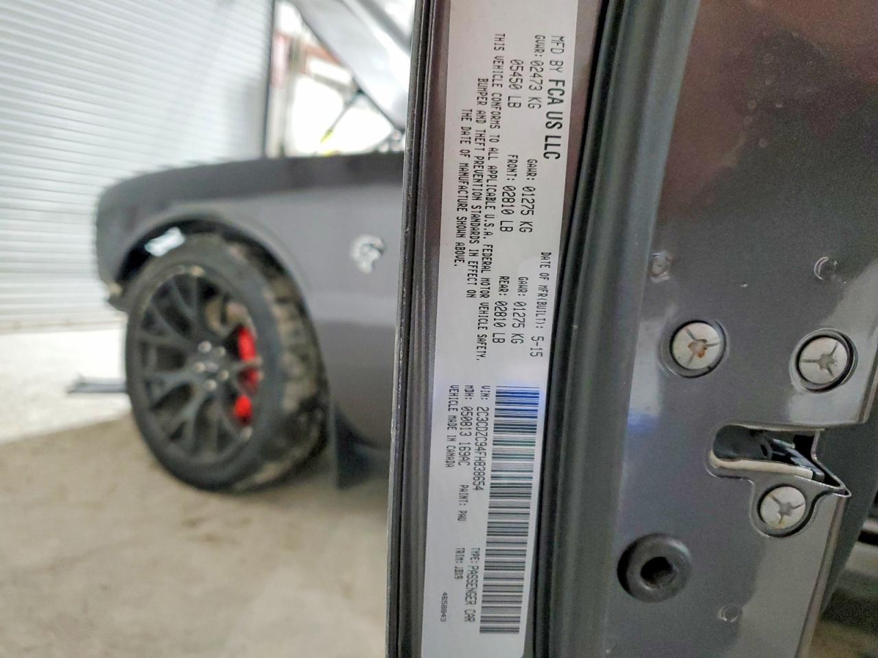 2015 Dodge Challenger Srt Hellcat - zdjęcie 12