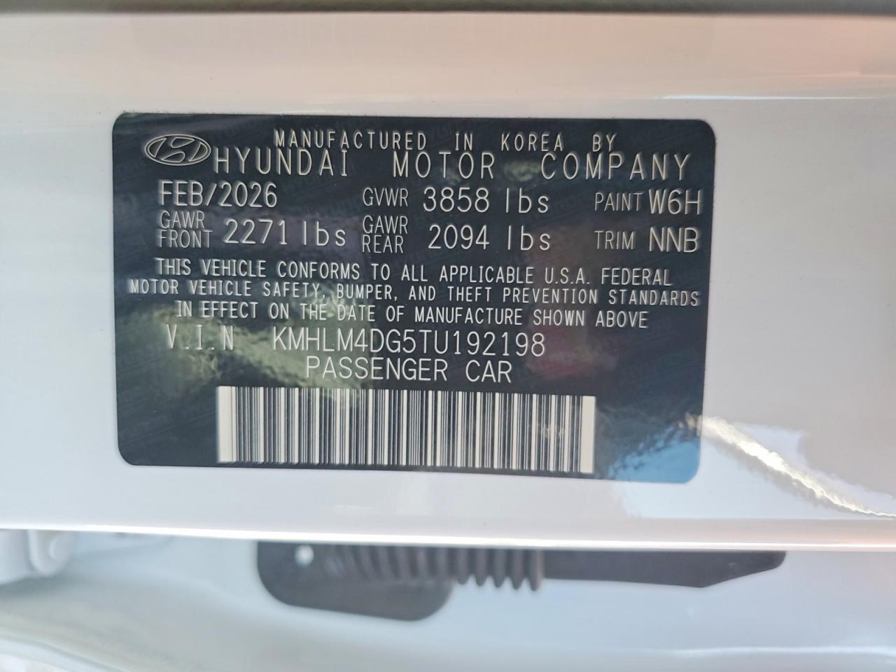 2026 Hyundai Elantra Sel Sport - zdjęcie 12