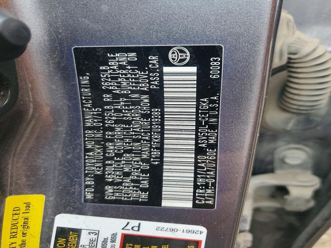 2015 Toyota Camry Xle - zdjęcie 12