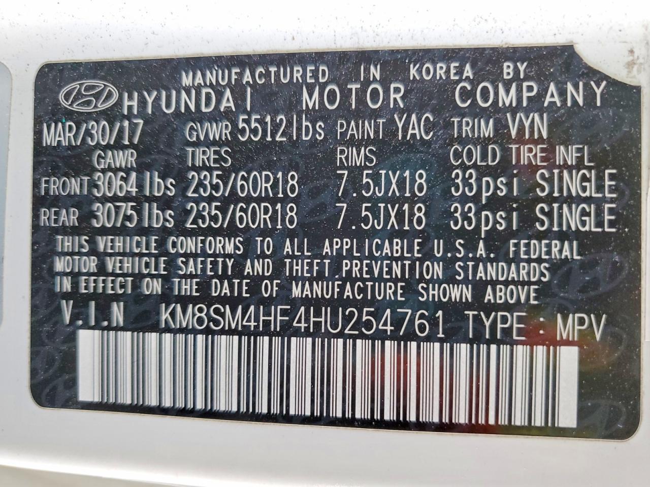 2017 Hyundai Santa Fe Se - zdjęcie 13