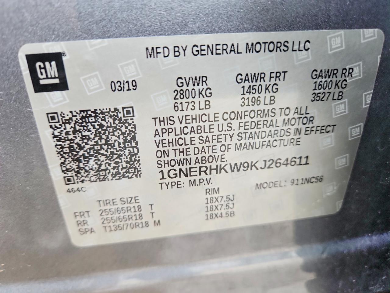 2019 Chevrolet Traverse Lt - zdjęcie 13