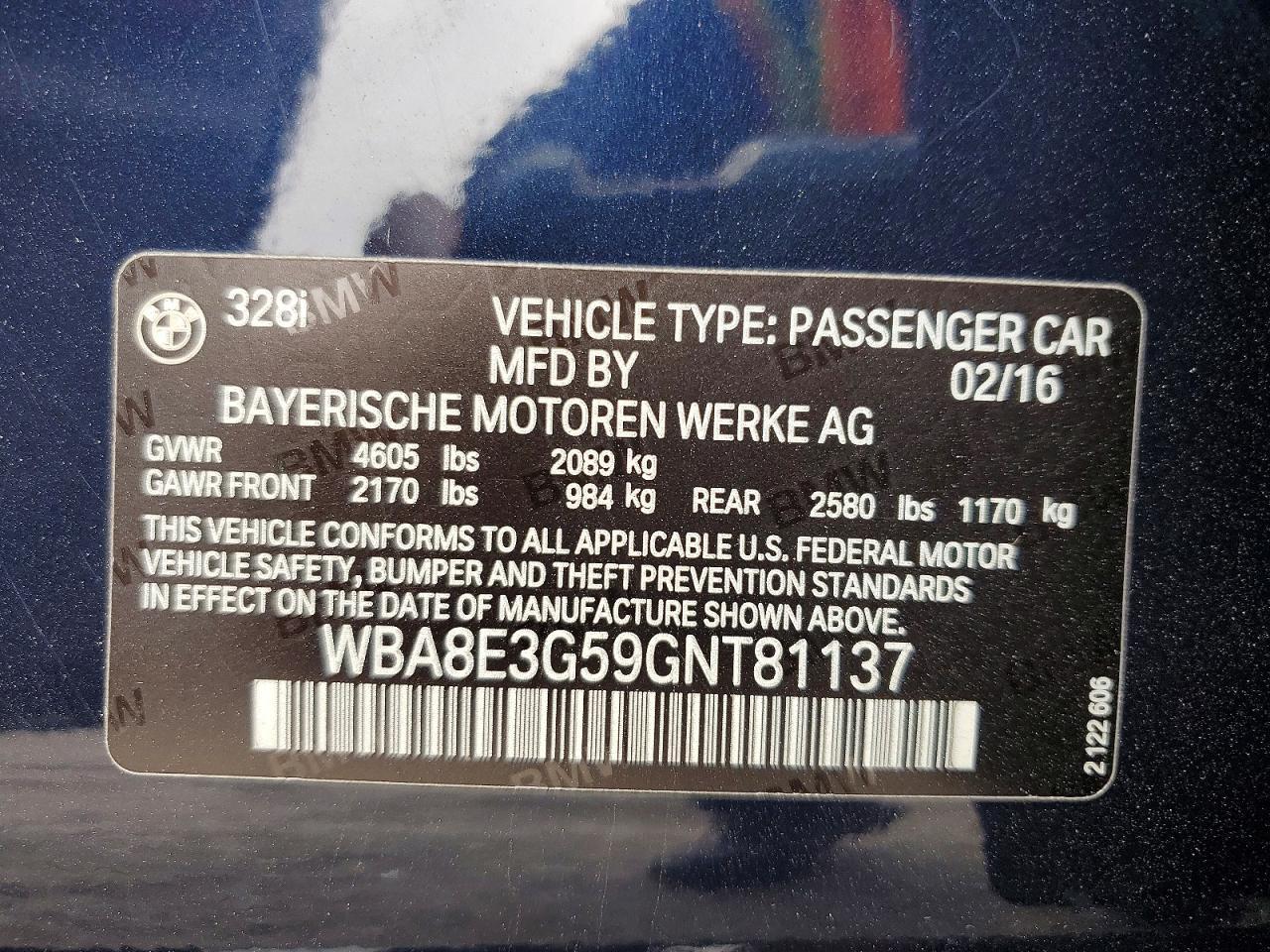 2016 BMW 328 Xi Sulev - zdjęcie 12