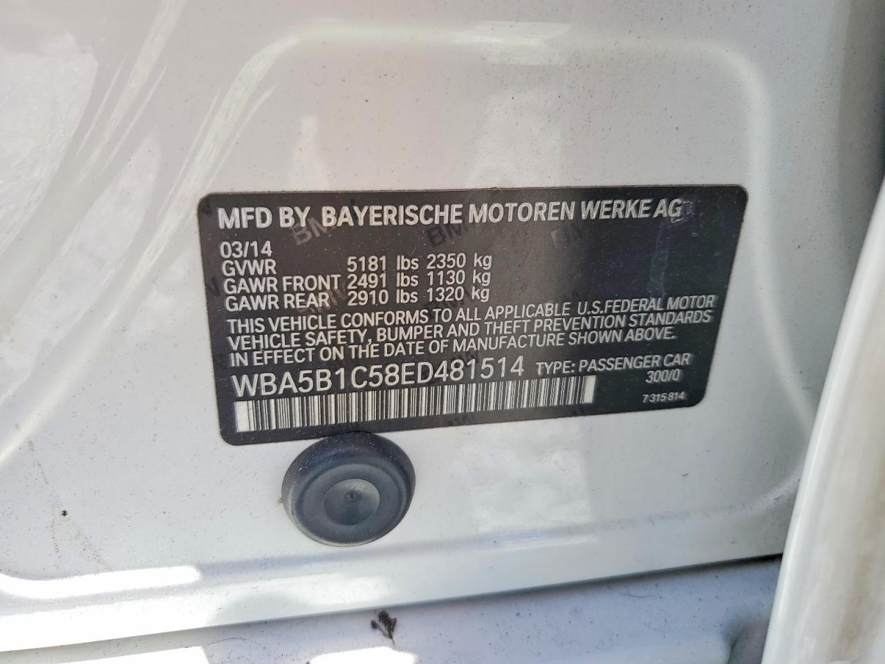 2014 BMW 535 I - zdjęcie 13