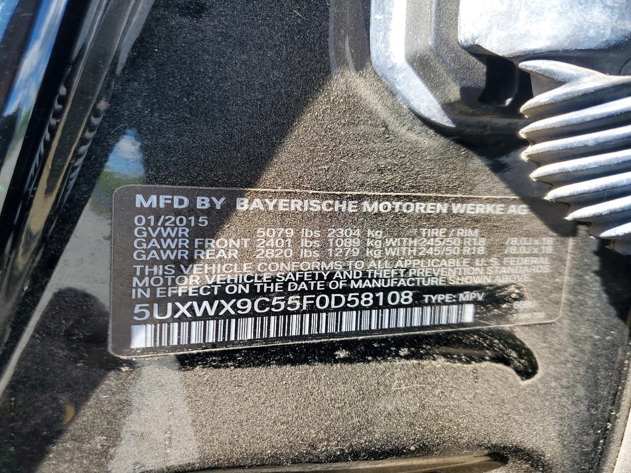 2015 BMW X3 xDrive28I - zdjęcie 13