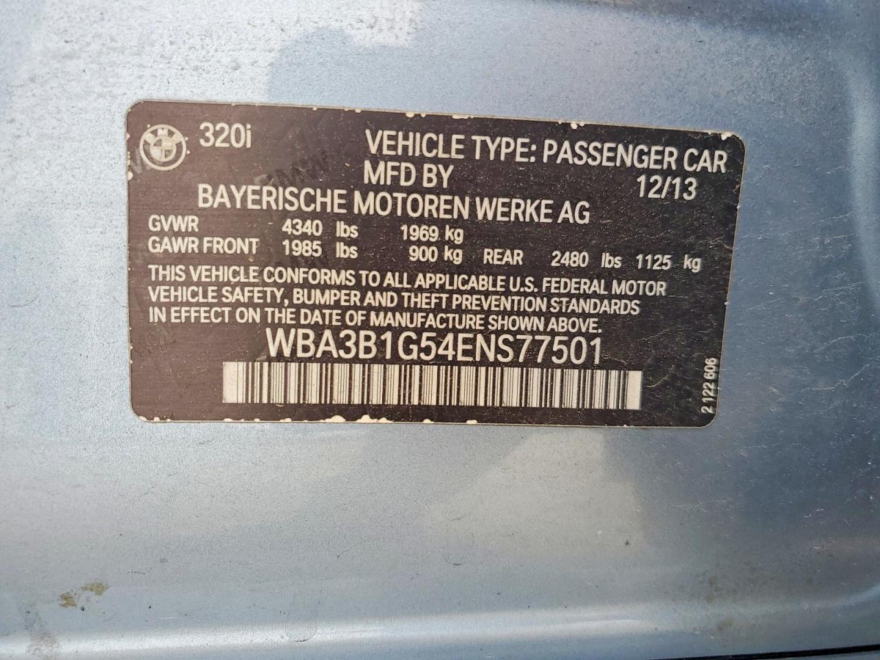 2014 BMW 320 I - zdjęcie 12