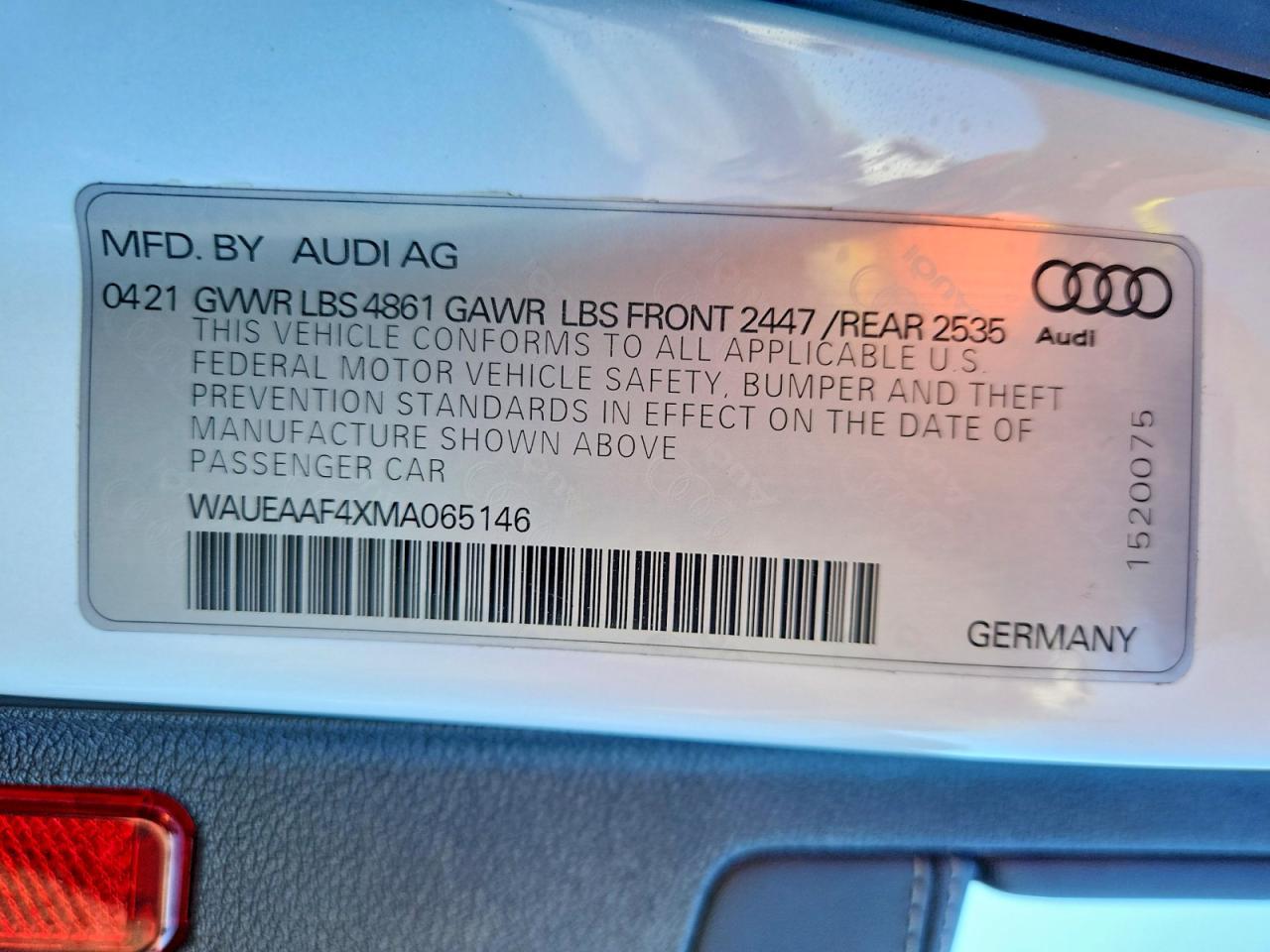 2021 Audi A4 Premium Plus 45 - zdjęcie 12