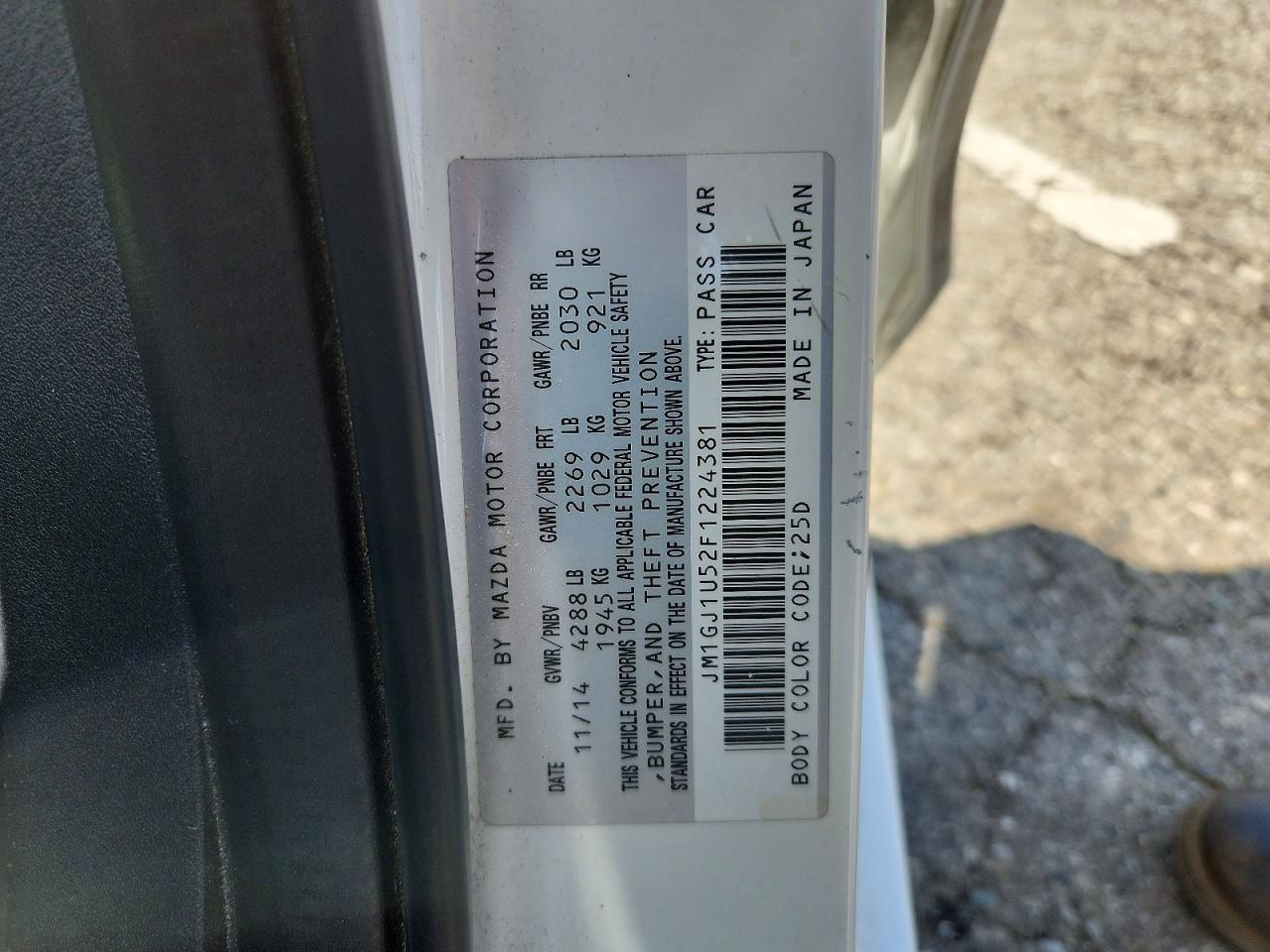 2015 Mazda 6 Sport - zdjęcie 12