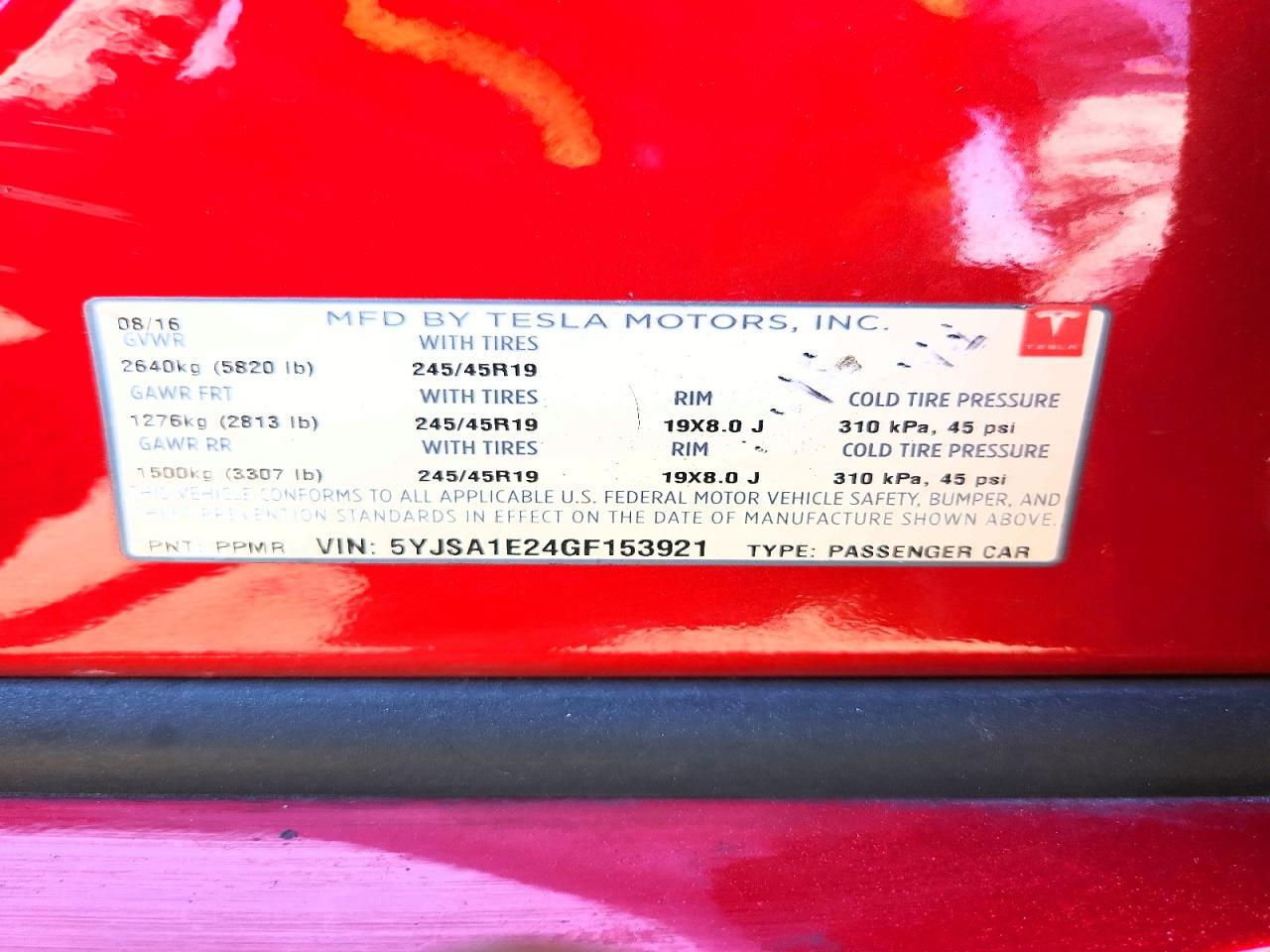 2016 Tesla Model S - zdjęcie 13