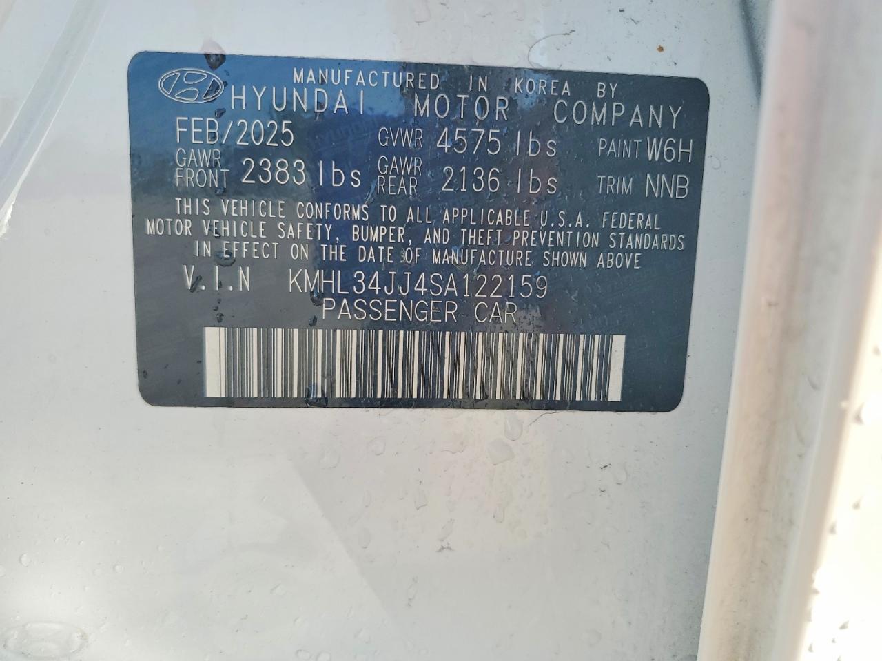 2025 Hyundai Sonata Hybrid Sel - zdjęcie 12