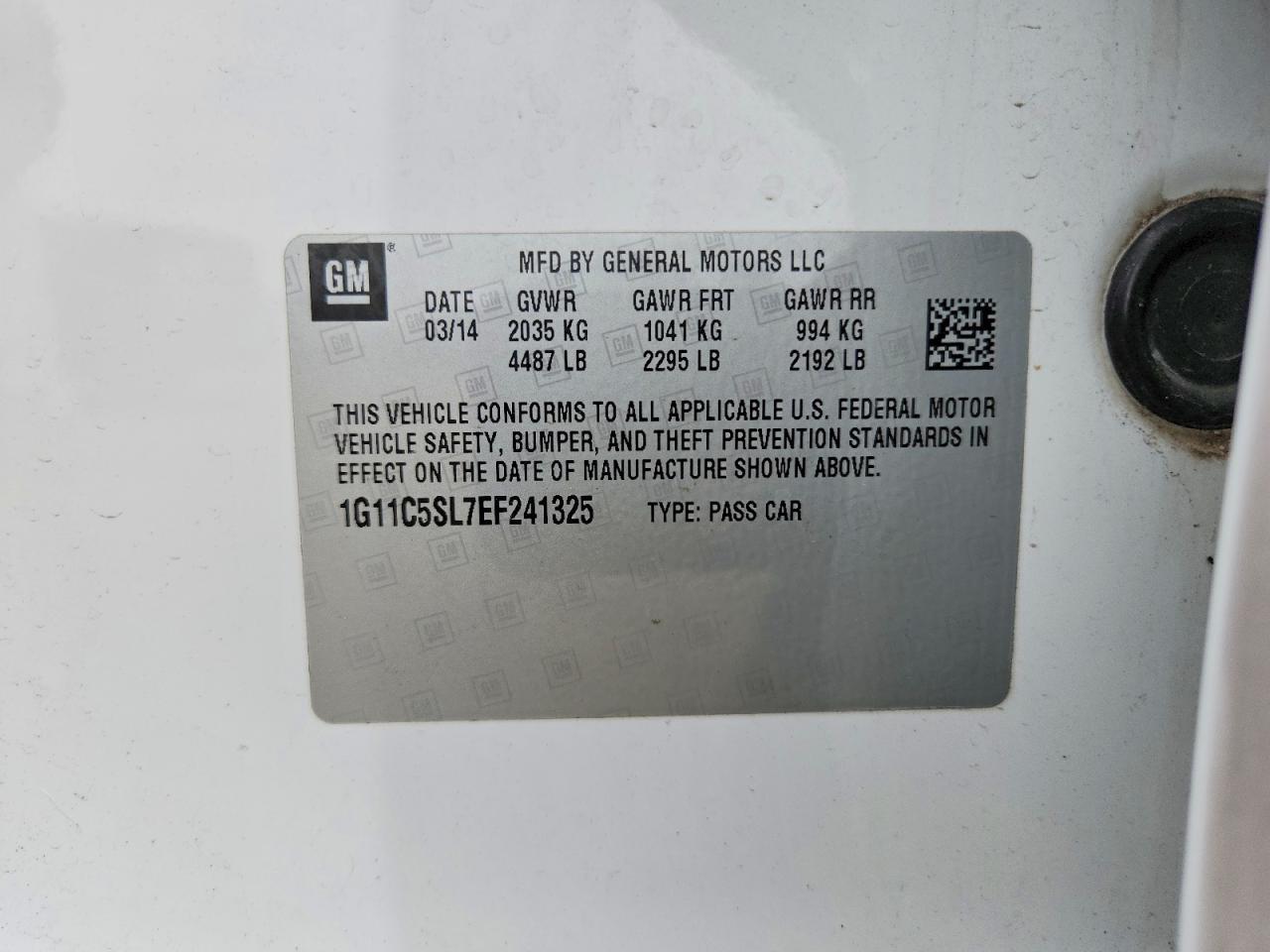 2014 Chevrolet Malibu 1Lt - zdjęcie 13