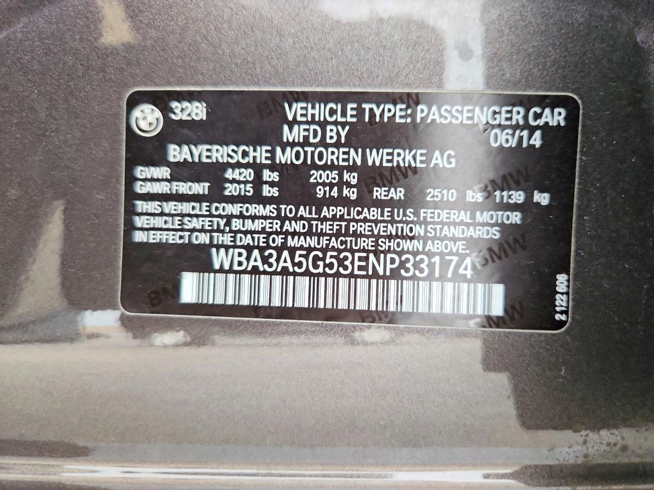 2014 BMW 328 I - zdjęcie 12