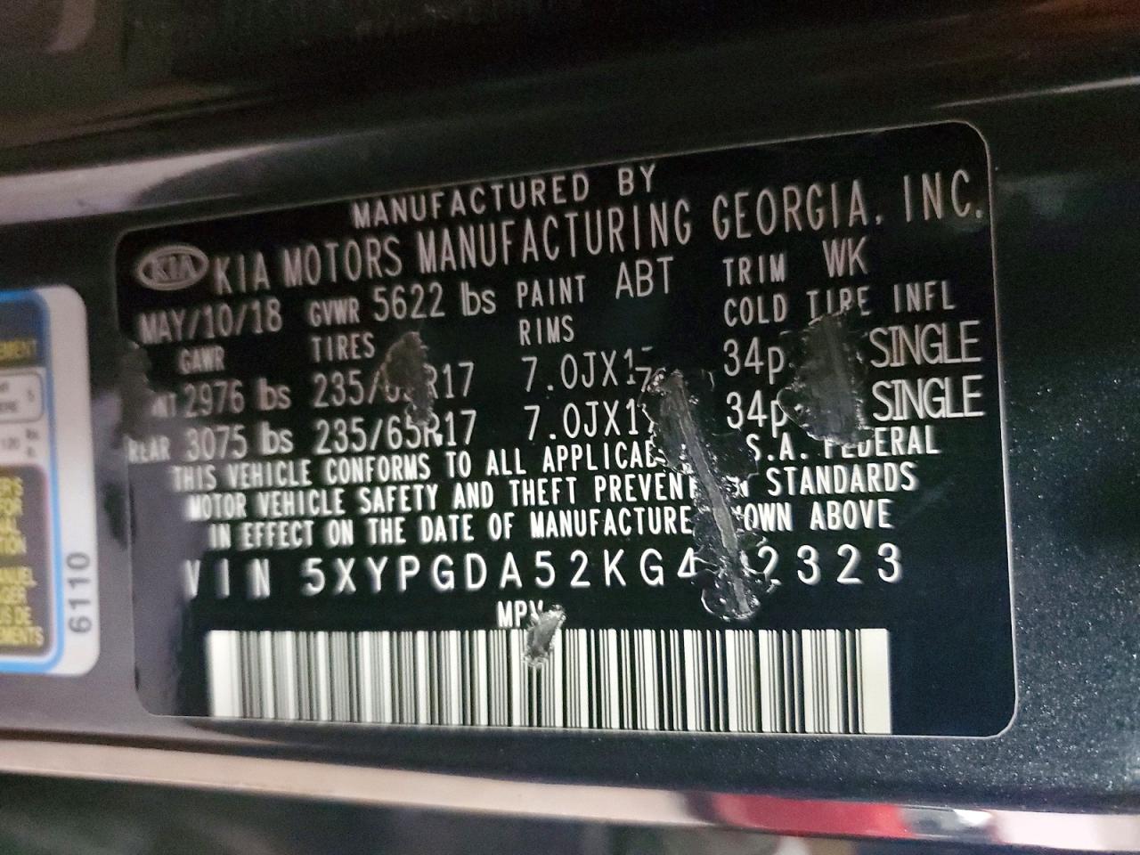 2019 Kia Sorento Lx V6 - zdjęcie 14