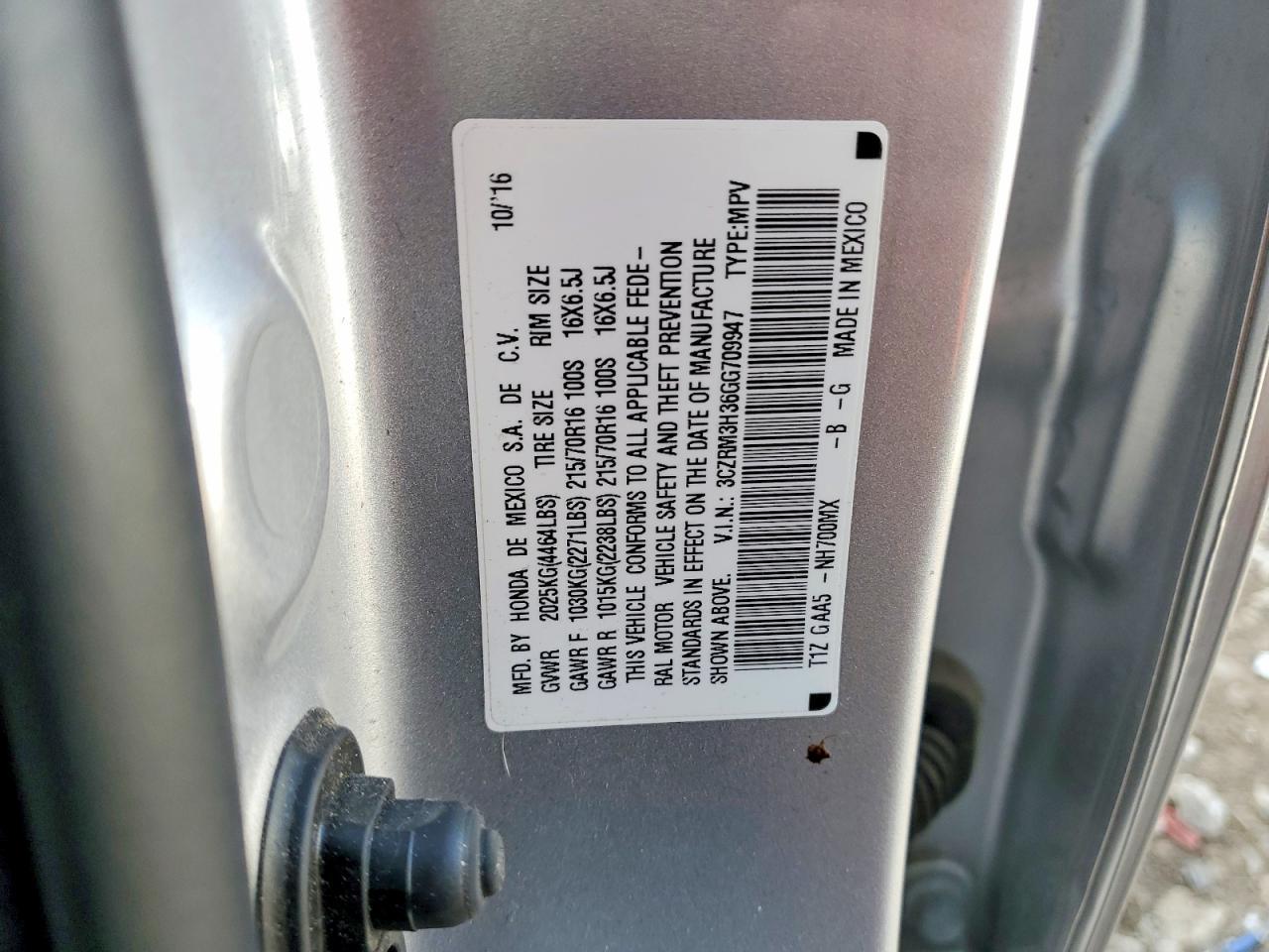 2016 Honda Cr-V Lx - zdjęcie 12