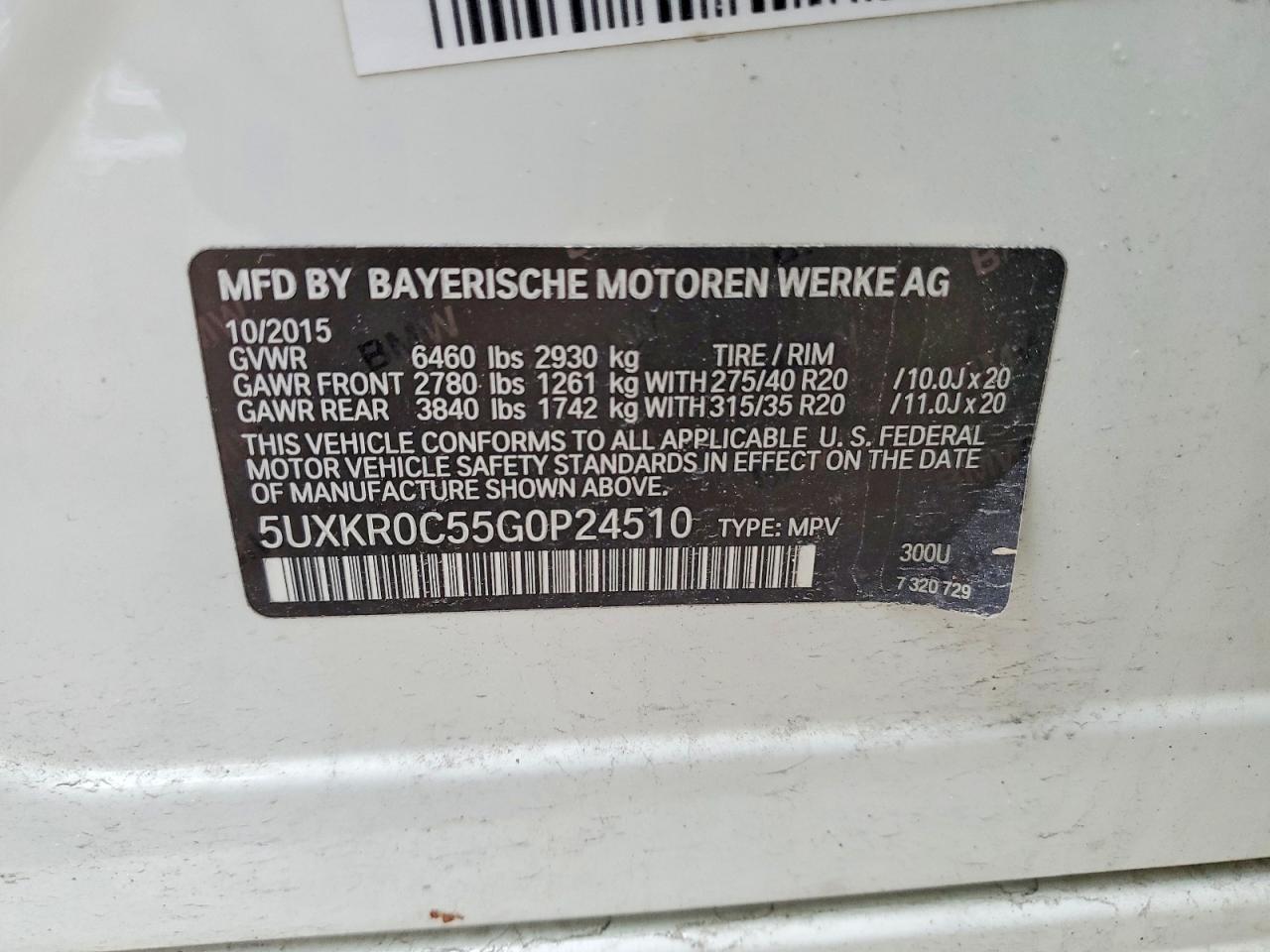 2016 BMW X5 xDrive35I - zdjęcie 12