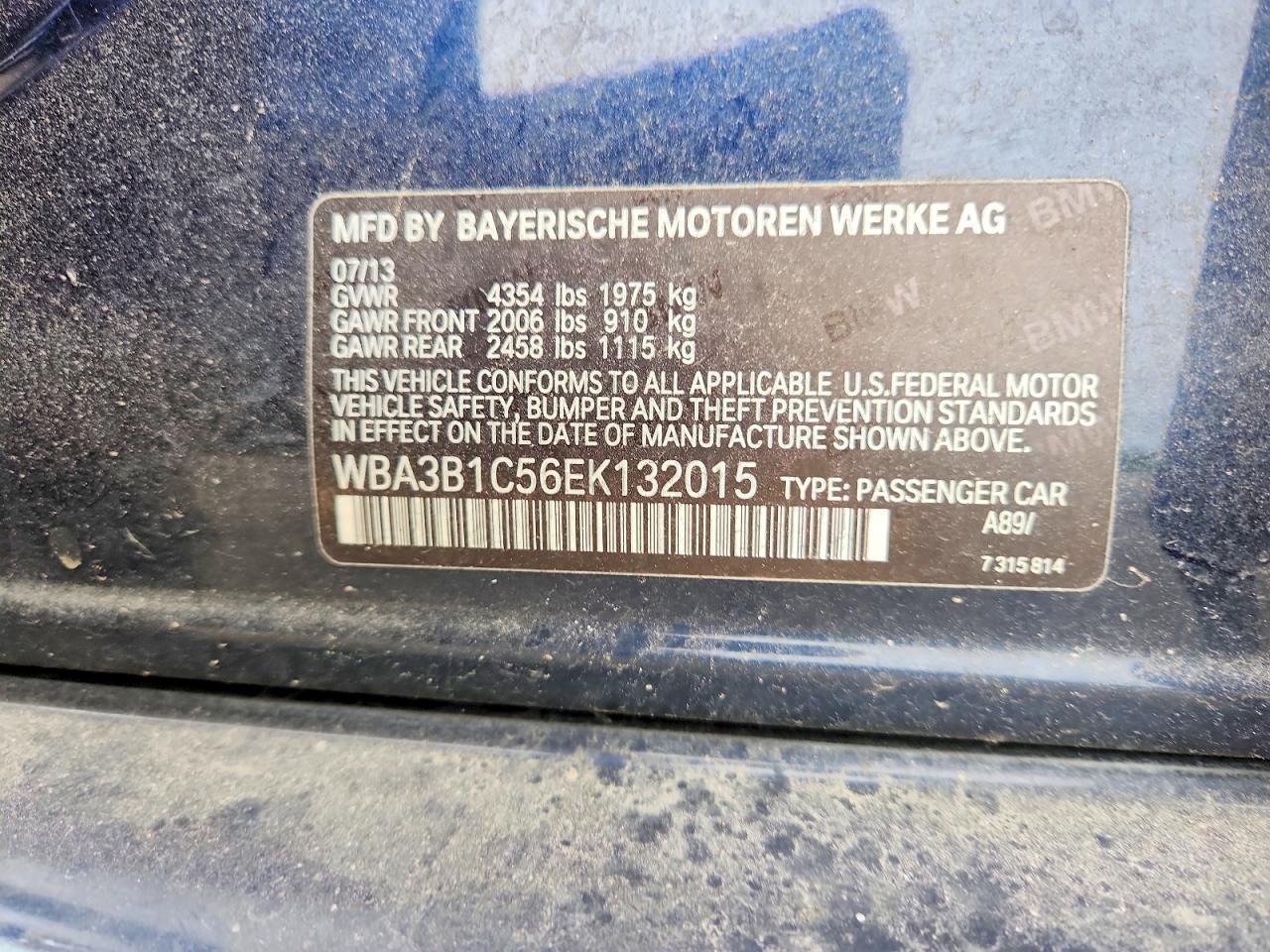 2014 BMW 320 I - zdjęcie 12