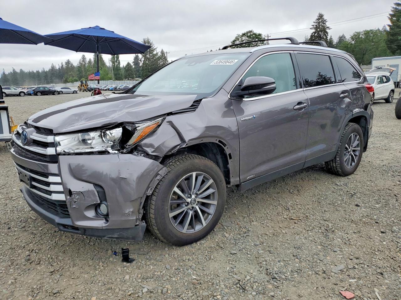 2019 Toyota Highlander Hybrid Xle - zdjęcie główne