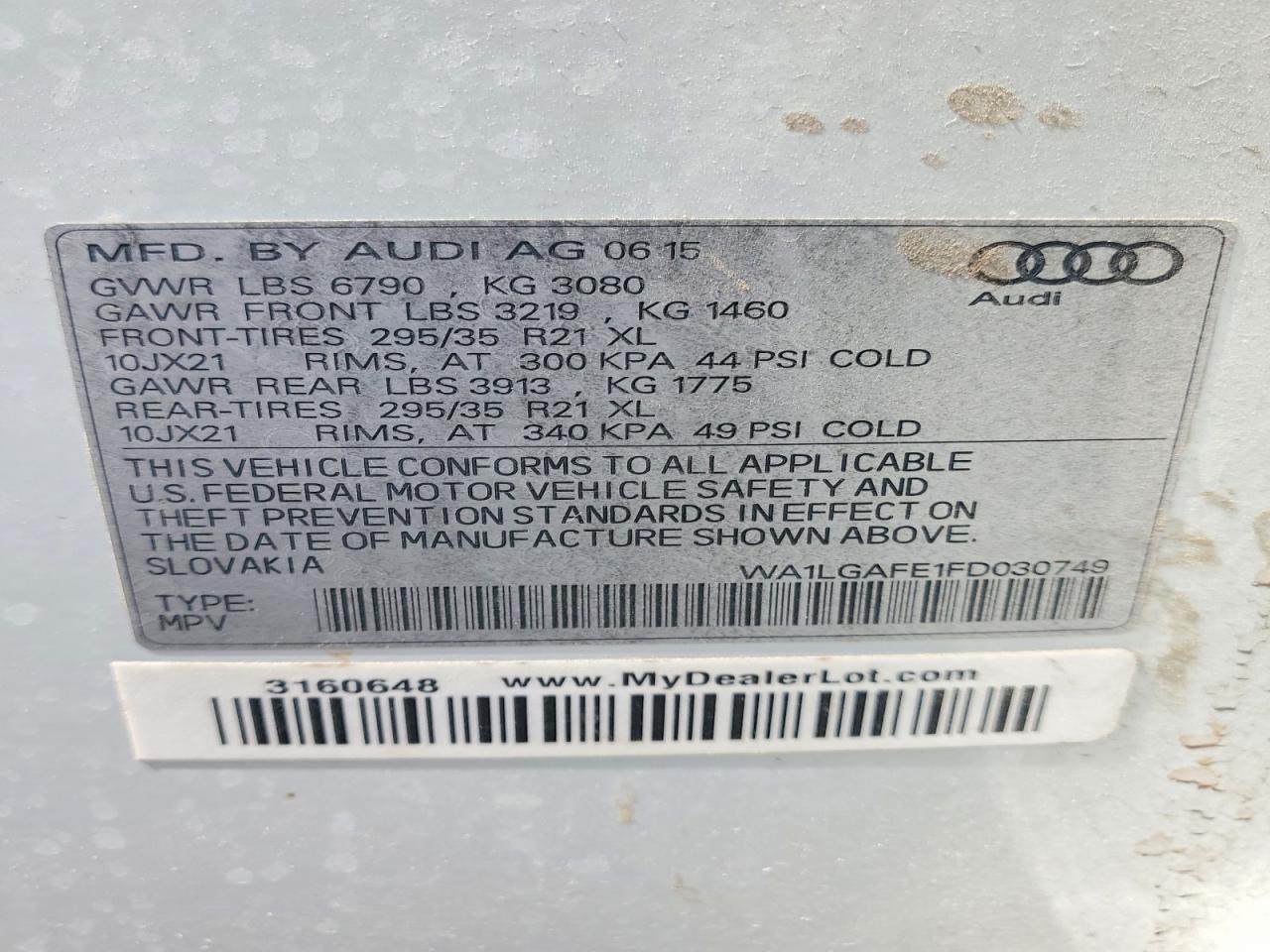 2015 Audi Q7 Premium Plus - zdjęcie 13