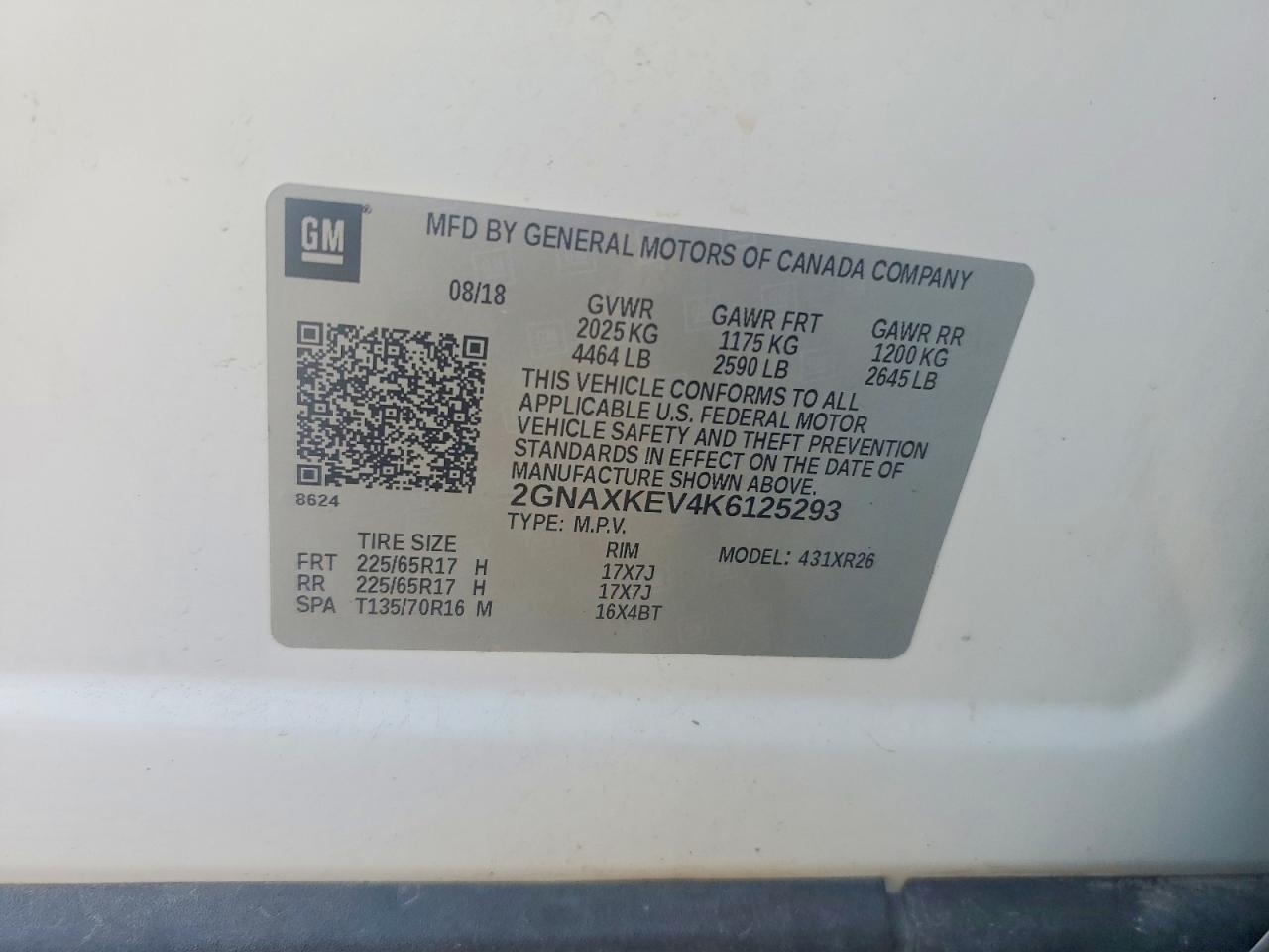 2019 Chevrolet Equinox Lt - zdjęcie 13