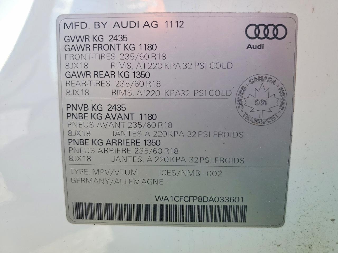 2013 Audi Q5 Premium - zdjęcie 13