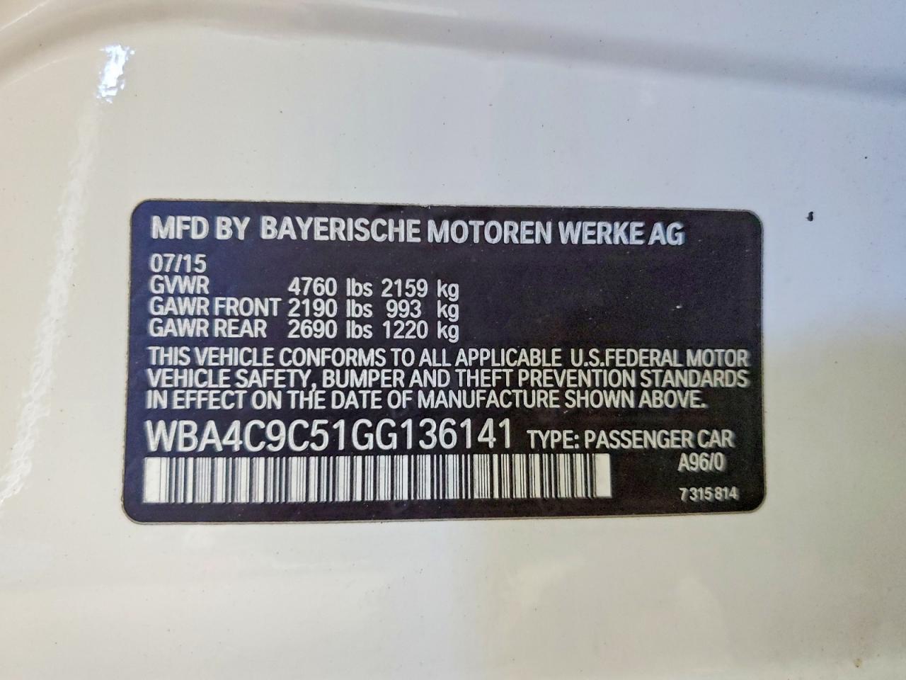 2016 BMW 428 Xi Gran Coupe Sulev - zdjęcie 12