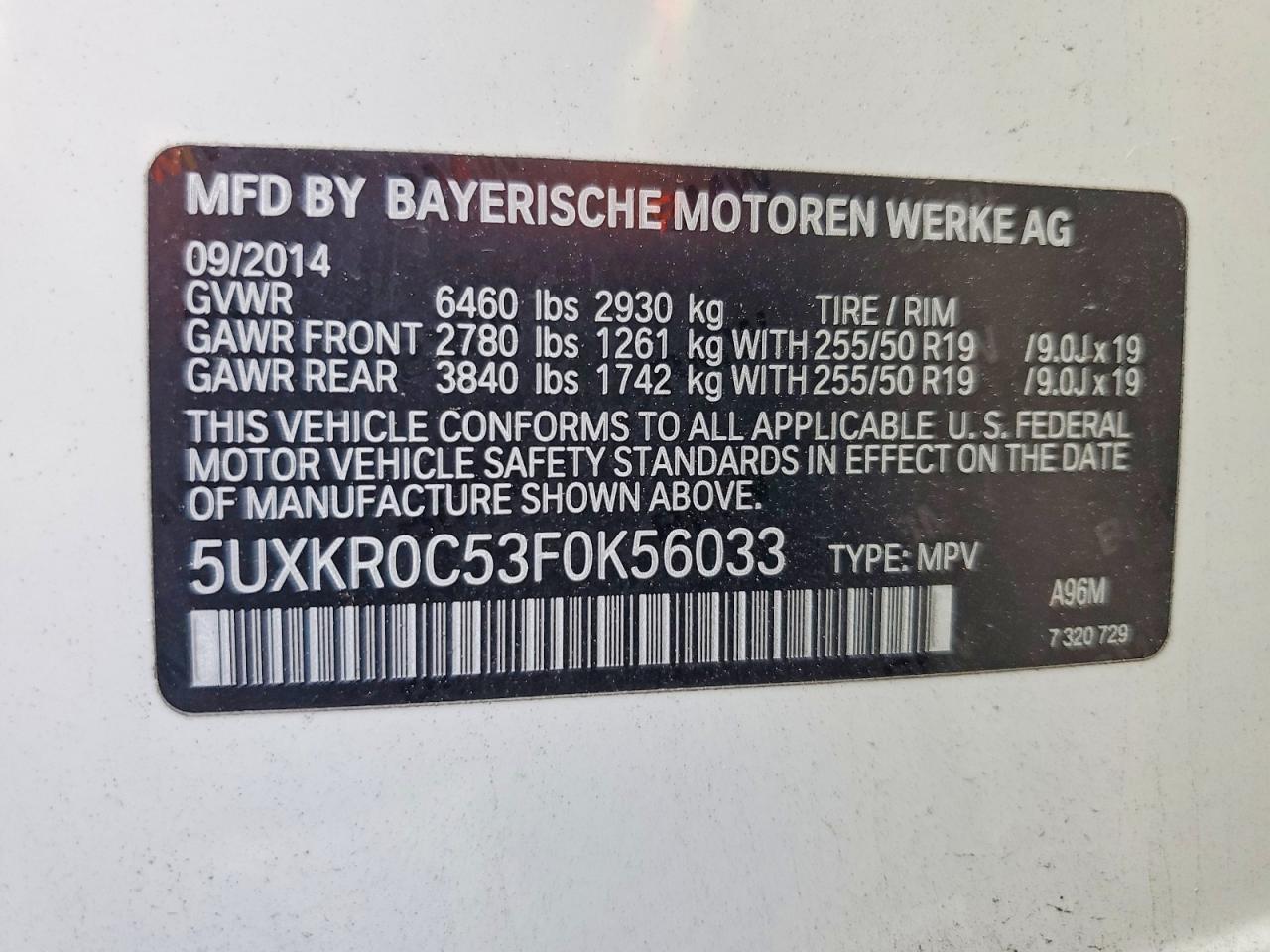 2015 BMW X5 xDrive35I - zdjęcie 14
