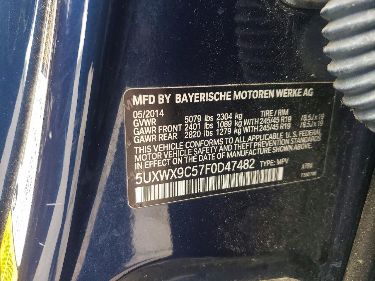 2015 BMW X3 xDrive28I - zdjęcie 13