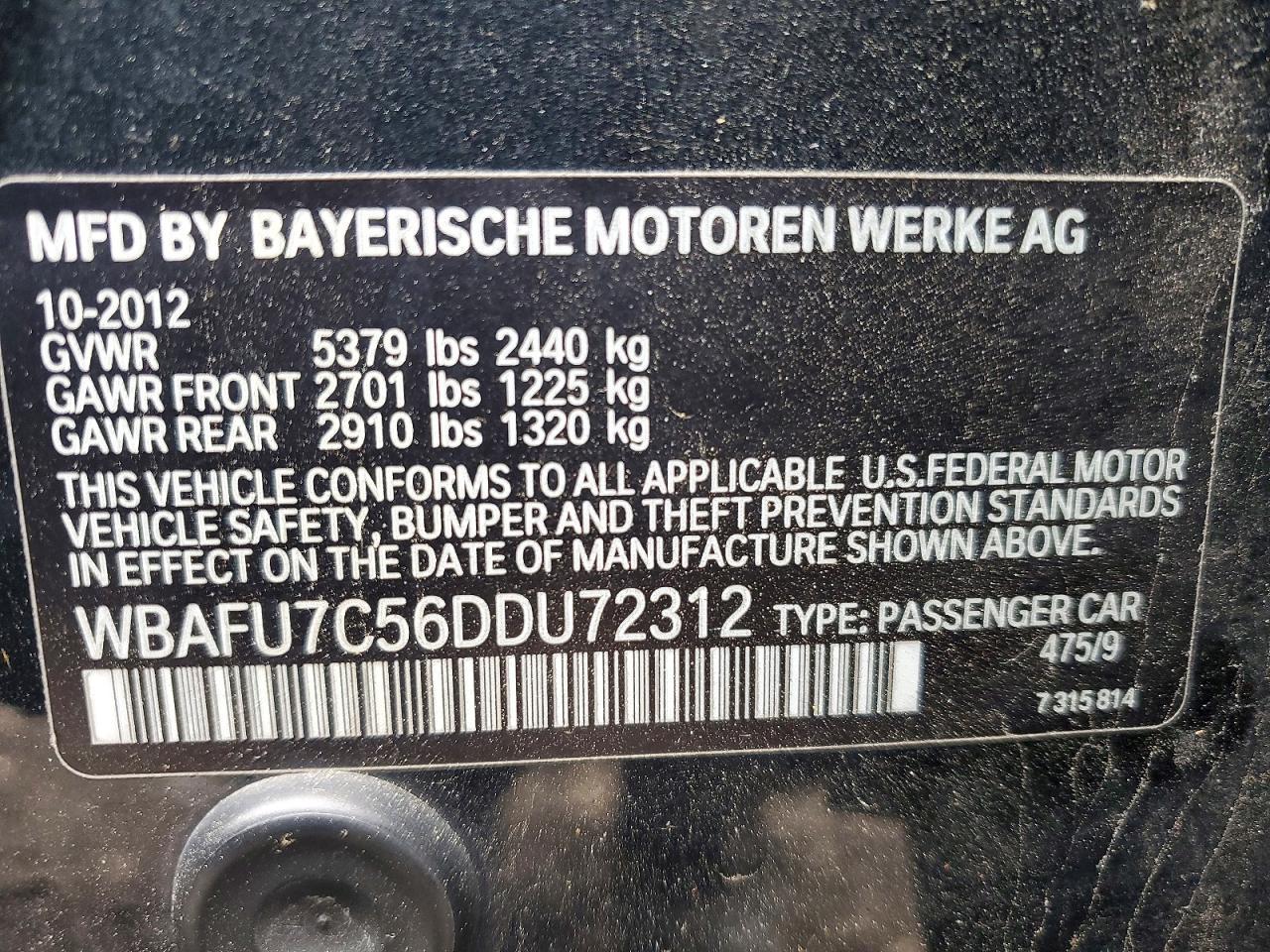 2013 BMW 535 Xi - zdjęcie 12