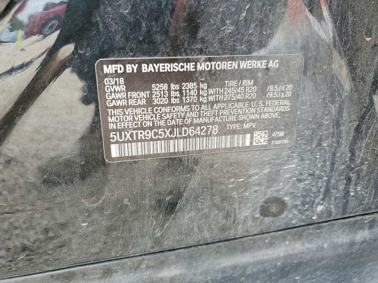2018 BMW X3 xDrive30I - zdjęcie 13