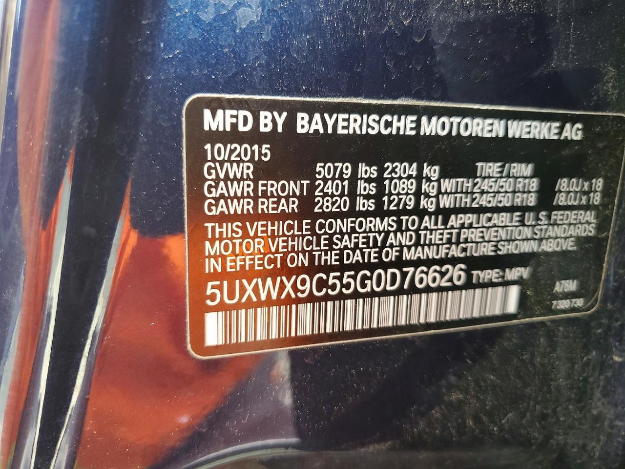 2016 BMW X3 xDrive28I - zdjęcie 13