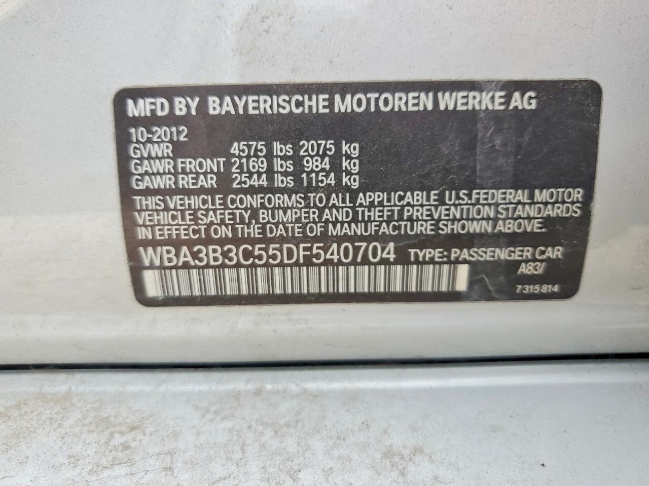 2013 BMW 328 Xi - zdjęcie 12