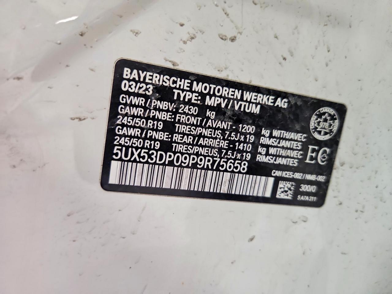 2023 BMW X3 xDrive30I - zdjęcie 12