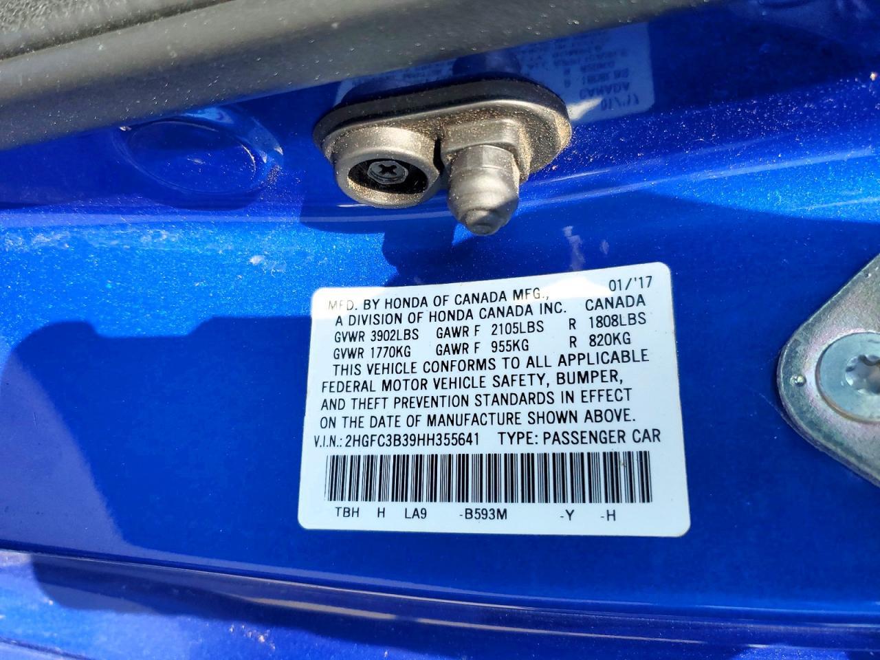 2017 Honda Civic Ex - zdjęcie 13