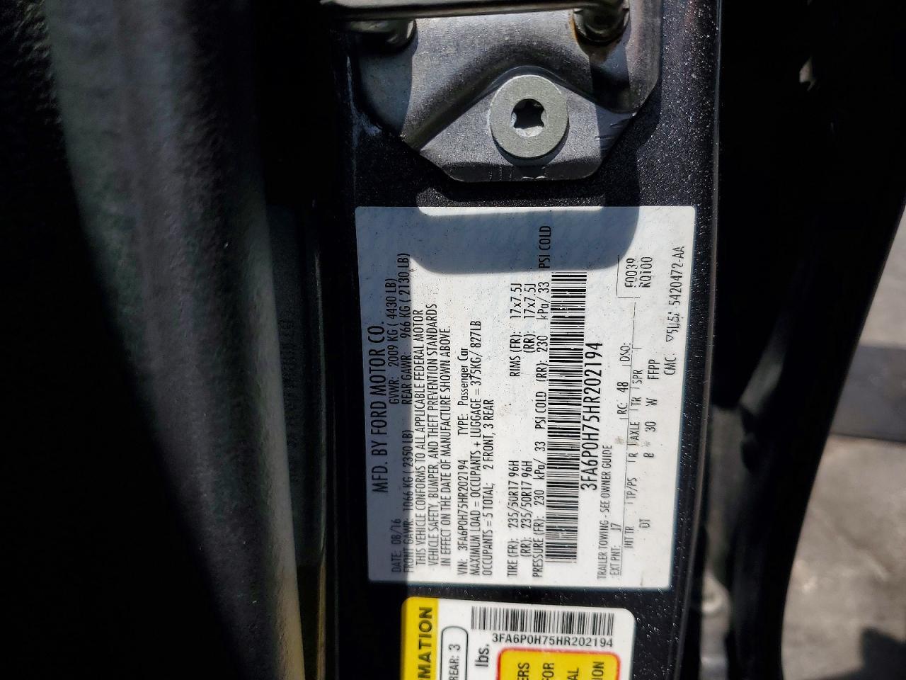 2017 Ford Fusion Se - zdjęcie 12