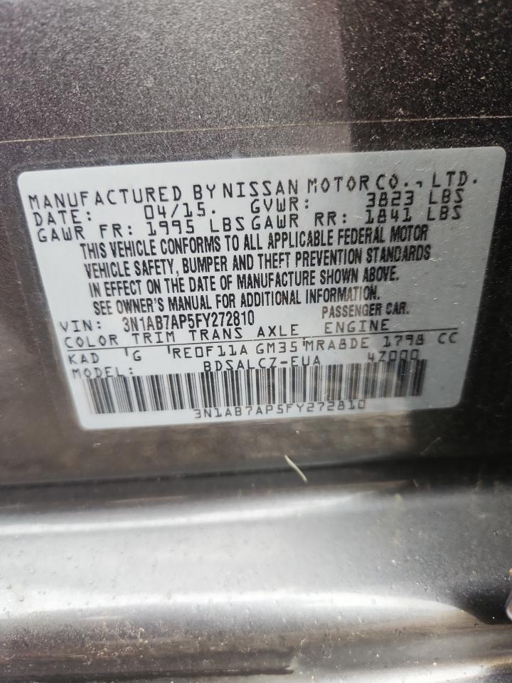2015 Nissan Sentra S - zdjęcie 12