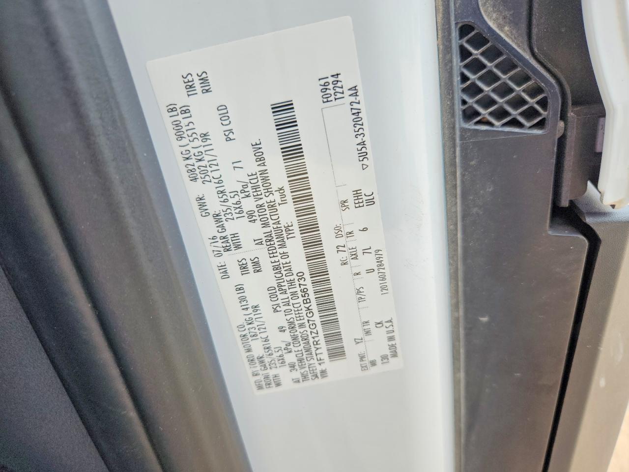 2016 Ford Transit T-250 - zdjęcie 13
