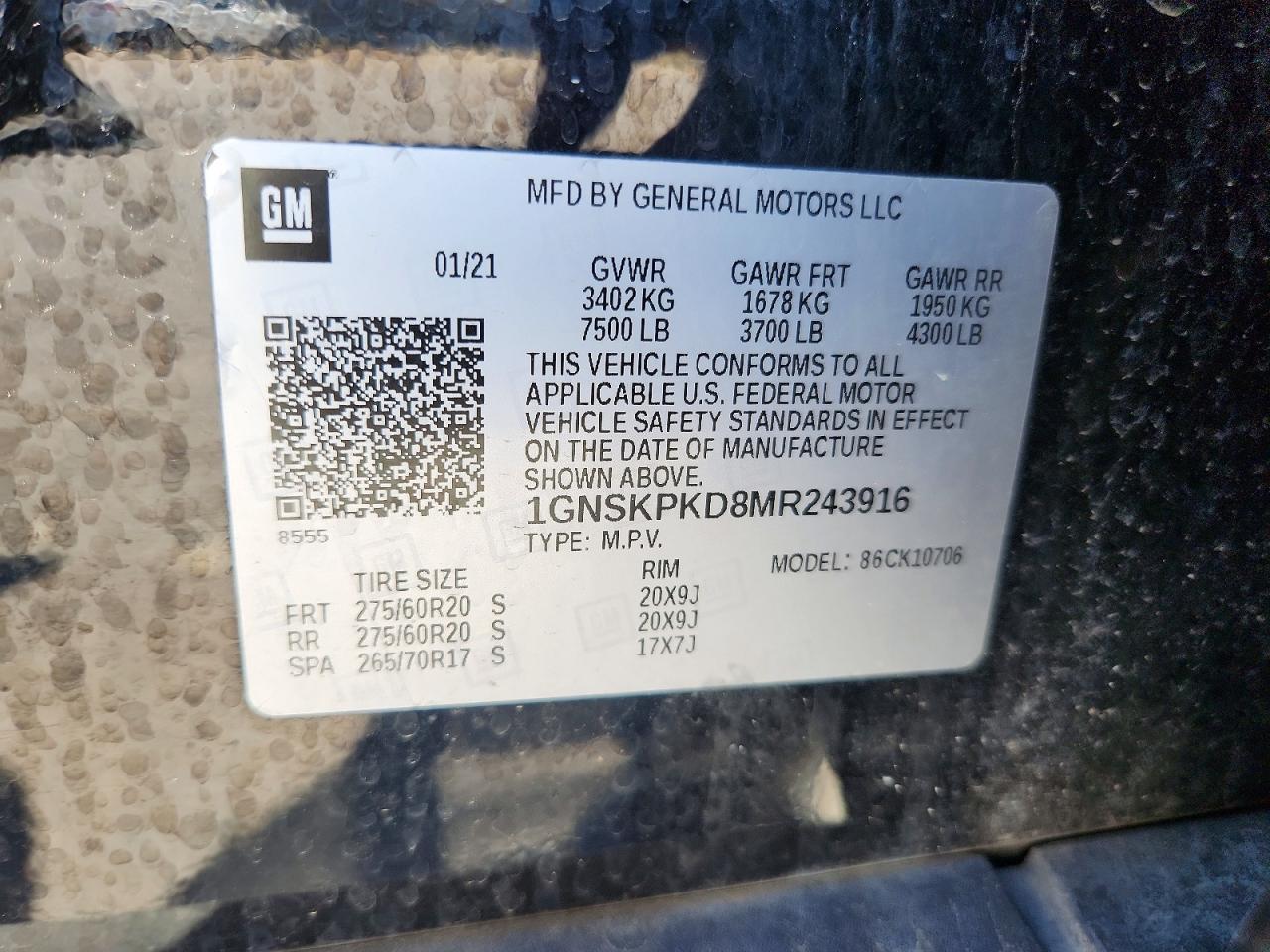 2021 Chevrolet Tahoe K1500 Z71 - zdjęcie 13