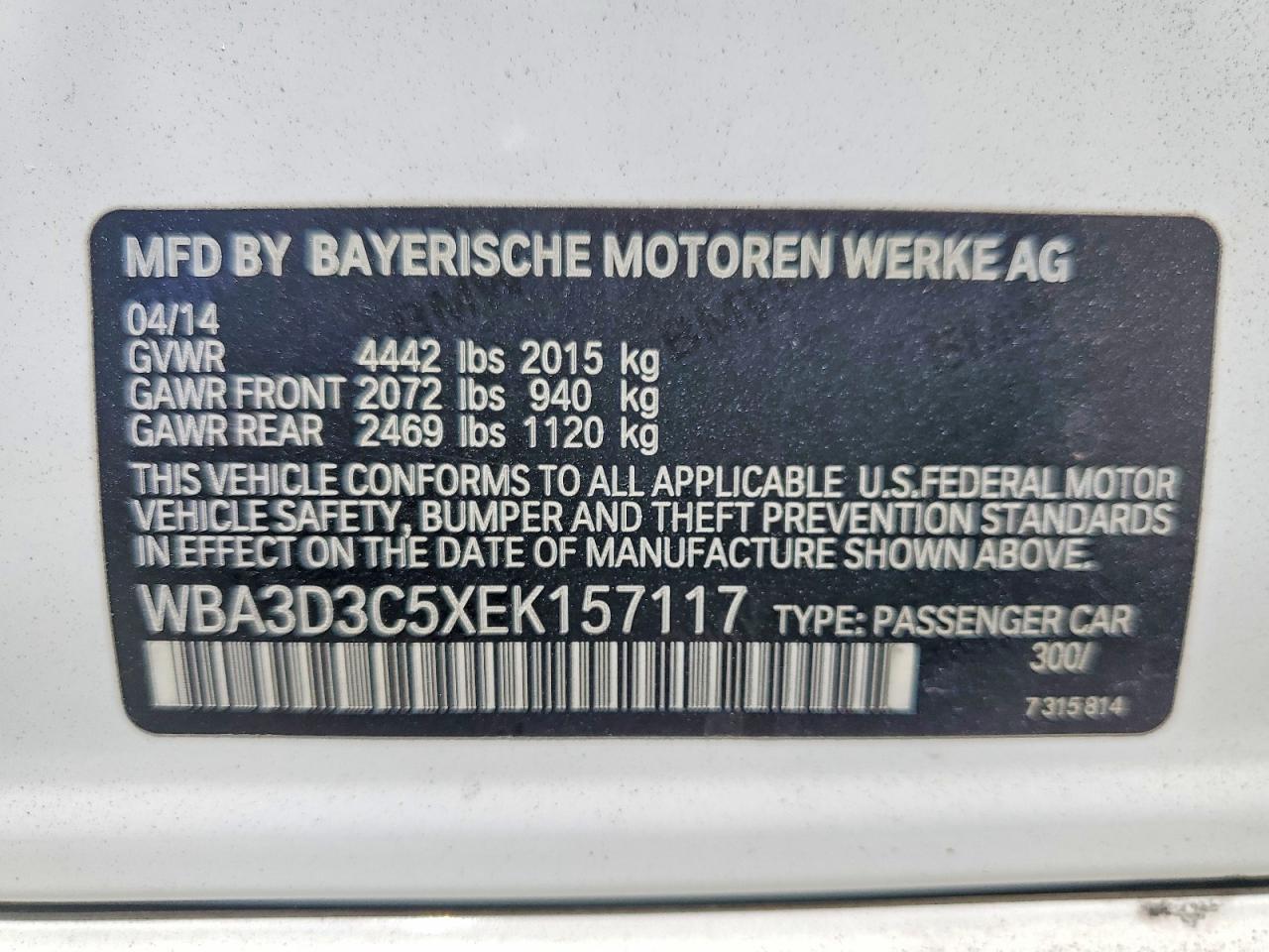 2014 BMW 328 D - zdjęcie 12