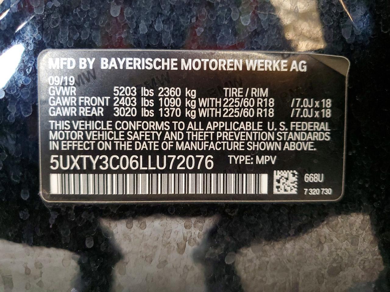 2020 BMW X3 Sdrive30I - zdjęcie 12