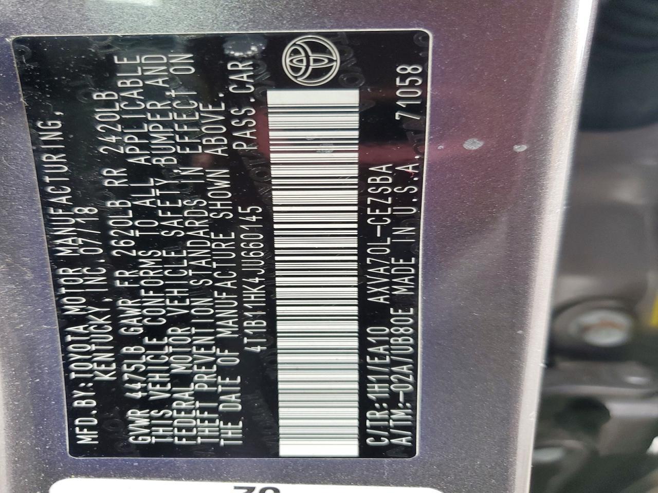 2018 Toyota Camry Se - zdjęcie 12