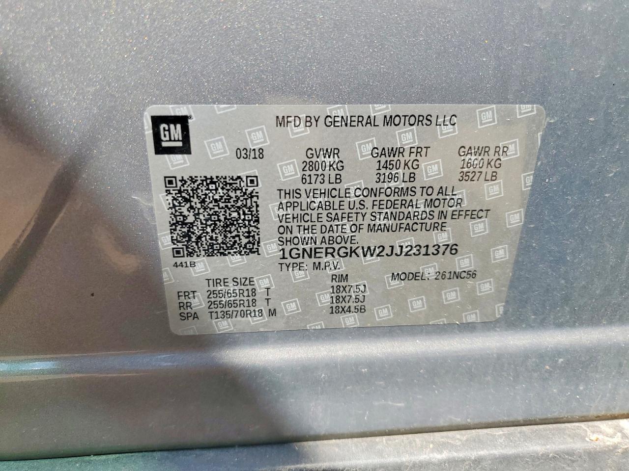 2018 Chevrolet Traverse Lt - zdjęcie 13