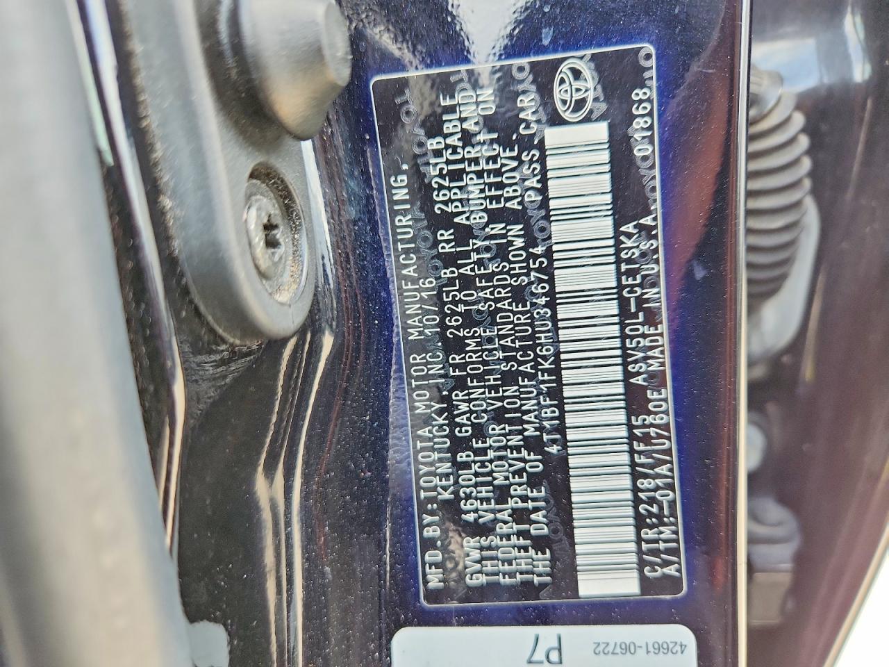 2017 Toyota Camry Se - zdjęcie 12