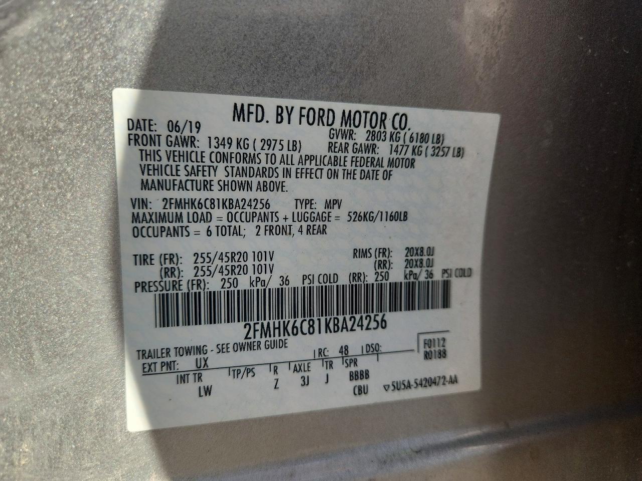 2019 Ford Flex Sel - zdjęcie 13