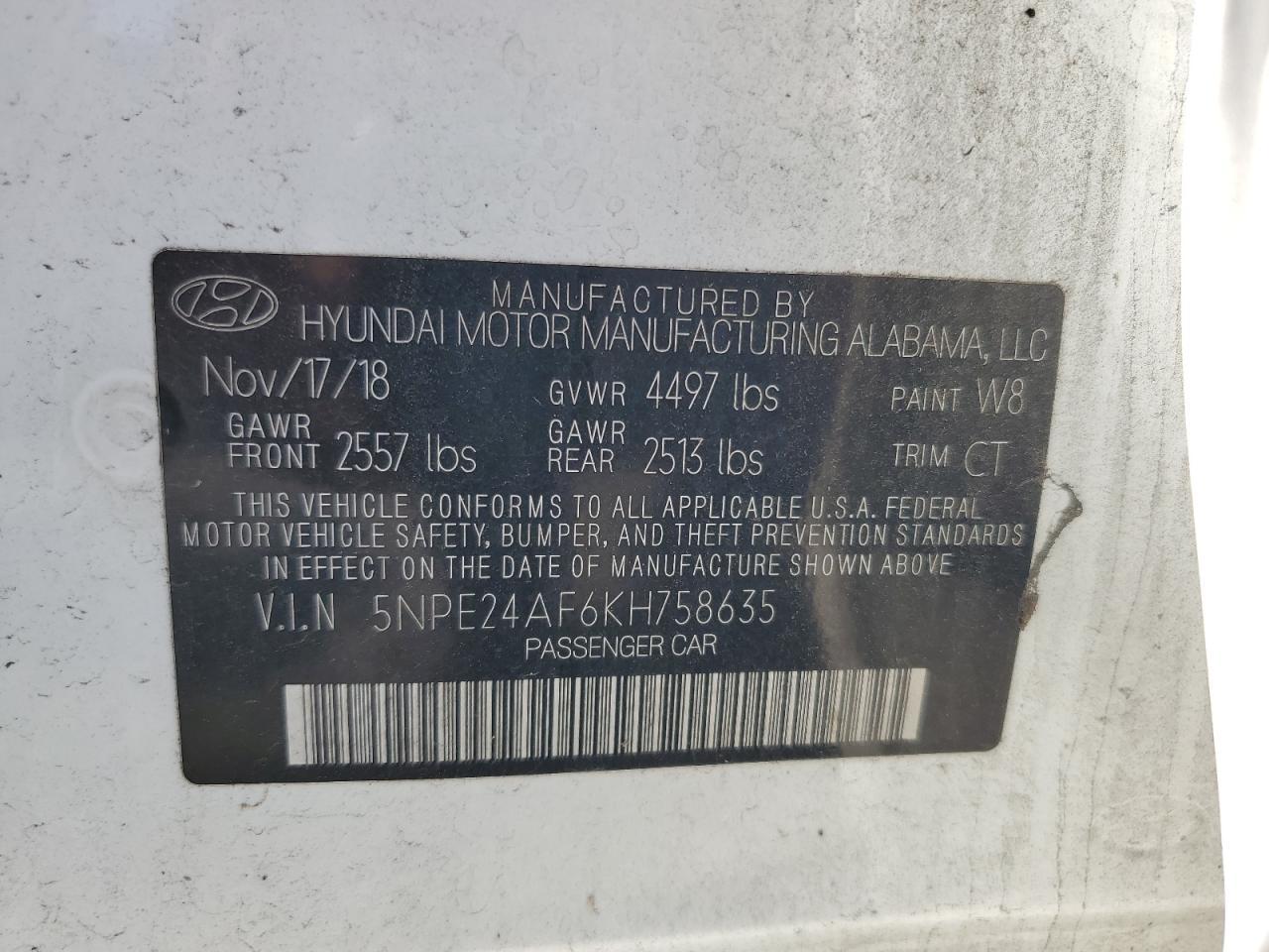 2019 Hyundai Sonata Se - zdjęcie 13
