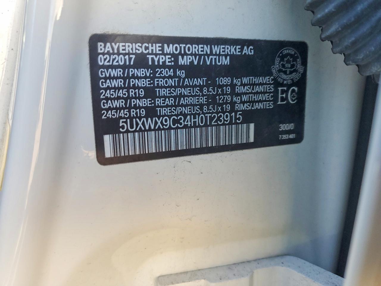 2017 BMW X3 xDrive28I - zdjęcie 13