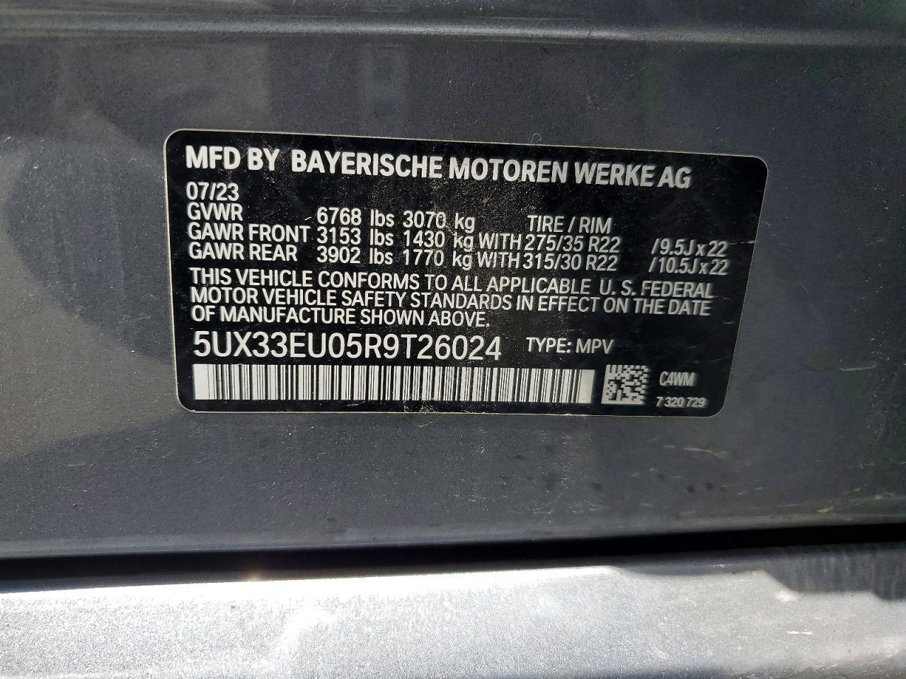 2024 BMW X5 M60I - zdjęcie 13