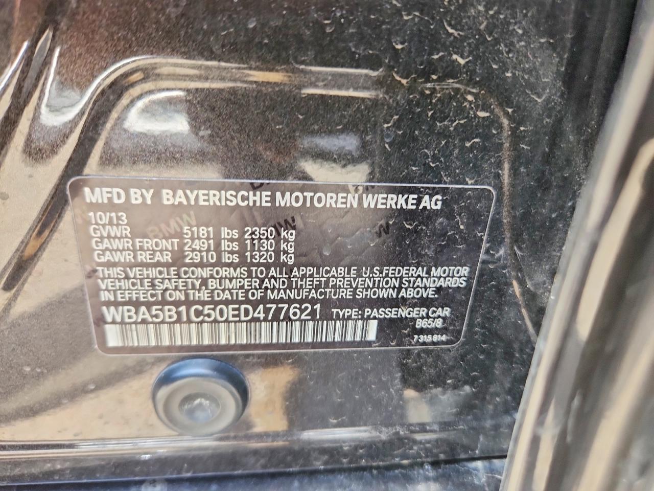 2014 BMW 535 I - zdjęcie 12