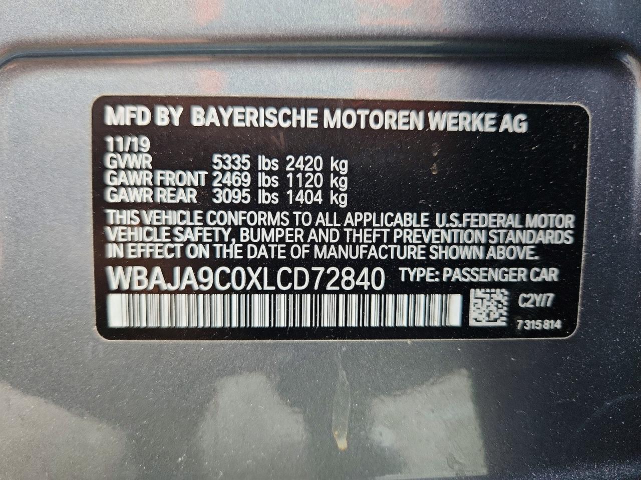 2020 BMW 530E - zdjęcie 12