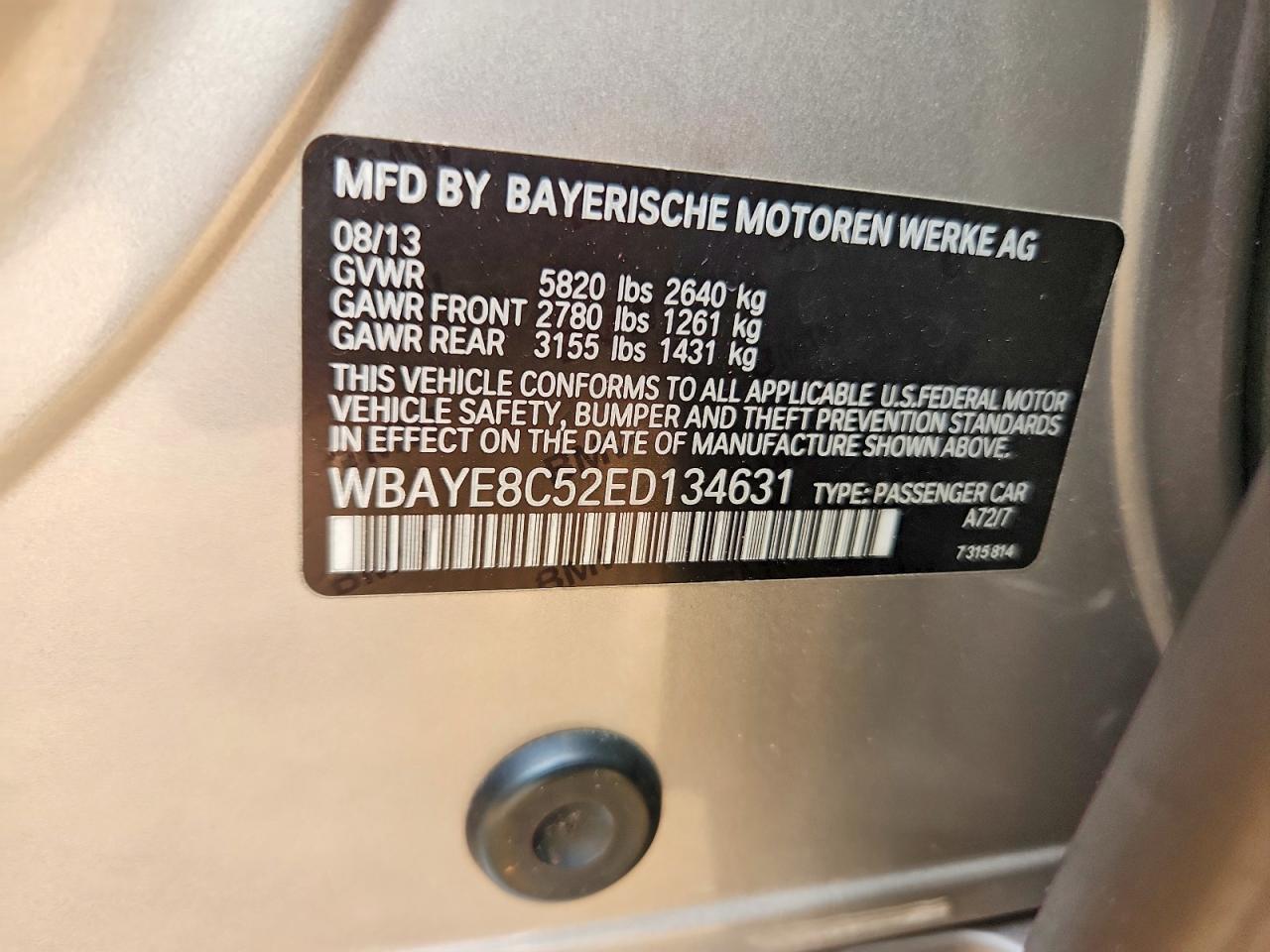 2014 BMW 750 Li - zdjęcie 13