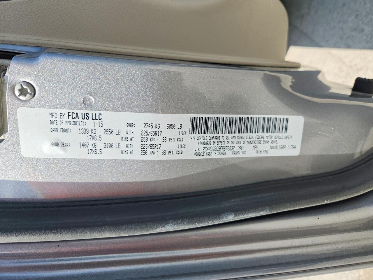 2015 Dodge Grand Caravan Se - zdjęcie 13